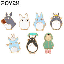 Japanese anime Painter Hayao Miyazaki Totoro series Brooch Cartoon funny Jewelry Lapel Pin Hat Knapsack Badge Gifts for kids 2024 - buy cheap