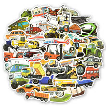 50 PCS Engineering Car Stickers to Wall Decor Children's Room Decor Cute Truck Vehicle Wall Stickers for Kids Bedroom Decoration 2024 - buy cheap