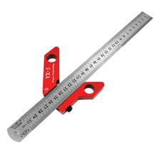 Woodworking Scriber Marking Tool Circle Center Finder 45° 90° Scribe Scribing Rule Layout Gauge 300mm 2024 - buy cheap