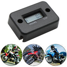ROAOPP-Medidor de horas inductivo para motocicleta, dispositivo resistente al agua, motor de Gas para esquí de suciedad, ATV marino, color negro 2024 - compra barato