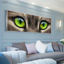 Arte moderna tigre olhos pintura da lona na parede cartazes e impressões animais arte da parede fotos para casa sala de estar decoração 2024 - compre barato