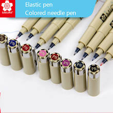 1pcs SAKURA Color Needle Pen Waterproof Color Painting Hook Line Pen Comic Design Special Hand Account Art Student Manual Diy 2024 - buy cheap