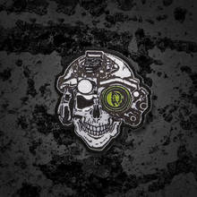 Skull Night Vision Device Embroidery Patches Tactical Helmet Military Badge For Clothes Backpack Vest Stickers DIY Applique 2024 - buy cheap