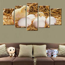 5 Panel Nordic Poster Newborn Cute Chick Canvas Painting Printing Wall Art Children Bedroom Room Home Decoration Painting 2024 - buy cheap