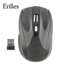 Erilles melhor vendedor 2.4g mouse óptico sem fio computador esquerdo destro usb ratos nano receptor mini viagem para computador portátil desktop 2024 - compre barato