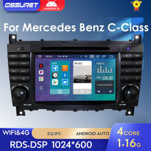 Android Car Radio GPS DVD 7" Player For Mercedes Benz C-Class W203 2004-2007 CLC W203 2008-2010 CLK W209 2005-2011Bluetooth DSP 2024 - buy cheap