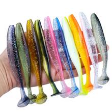 50Pcs/Lot 7cm 10cm Soft Lure Shad Wobbler Silicone Bait Worm Swimbait Streamer Silicone Lure Spinnerbait Accessories Ice Fishing 2024 - buy cheap