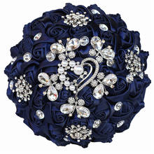 WifeLai-A 18CM Multi-color Rhinestone Luxury European Style Bridal Bouquet Wedding Supplies Handmade W295 2024 - buy cheap