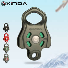 XINDA Professional Single Pulley Gear in ball bearing Mountaineering Rock Climbing Zipline Traverse-solving Carriage pulley 2024 - buy cheap