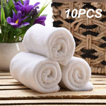 Car Wash Towel 10Pcs Multifunctional Microfiber Towel White Soft Cleaning Car Home Kitchen Washing Polishing Cloth Towel 25x25cm 2024 - buy cheap