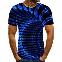 3d Camiseta Camisa Dos homens T de Verão Vertigem Hipnótico Impresso Tshirts Manga Curta Compressão Tshirt Dos Homens/Mulheres Do Partido T-Camisa 2024 - compre barato