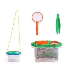 Insect Bug Viewer BoxMagnifier with Tweezers Net Exploration Tool Education Toy 2024 - buy cheap