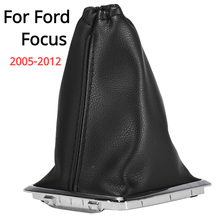 Collars Car Leather Gear Shift Stick Gaiter Boot Dust Cover Handbrake For Ford Focus 2005 2006 2007 2008 2009 2010 2011 2012 2024 - buy cheap