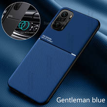 Capa de couro para xiaomi poco f3, capa magnética para pocophone little f 3 versão global, proteção macia, à prova de choque 2024 - compre barato