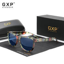 GXP 2021 New Design TR90 Leopard Print Frame Square Polarized Ultralight Sunglasses Men Women UV400 Mirror Lens Eyewear 2024 - buy cheap