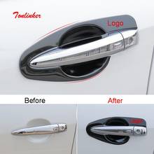 Tonlinker Exterior Car Door handle Bowl Cover sticker for Nissan ALTIMA 2019 Car Styling 8 PCS Stainless steel Cover sticker 2024 - buy cheap