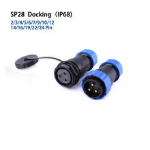SP28 IP68 Docking cable waterproof  connector 2/3/4/5/6/7/9/10/12/14/16/19/22/24/26 Pin Electric AviationDocking plug socket 2024 - buy cheap