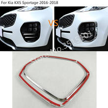 Car Fog Light Lamp Frame Styling ABS Chrome Cover Trim Parts Moulding 2pcs For Kia KX5 Sportage 2016 2017 2018 2024 - buy cheap