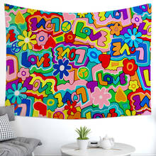 Geometric Colorful Blankets Alphabet flowers Tapestry Wall Hanging Bohemian Bedspread Blanket Dorm Home Decor mantas mandalas 2024 - buy cheap