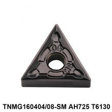 TNMG160404-SM de carburo de torneado, cortador de torno Original, TNMG160408-SM, AH725, T6130, TNMG 160404, 160408, 10 Uds. 2024 - compra barato