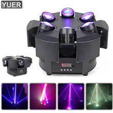 YUER New Arrival LED 6 Head Smart Beam Moving RGBW 17/38CH DMX Stage Lights Dj Led Moving Head Beam Light Music Party Disco KTV 2024 - buy cheap