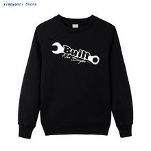 2021 Men sweatshirts Funny turbo wrench Built not Bought Drift lowered car window O-neck hoodies pullovers casual clothing 2024 - buy cheap