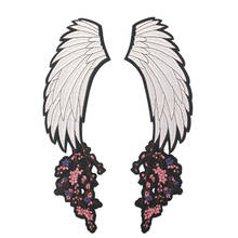 Crane Wings Patch Badge Plum Blossom Embroidery Applique Iron on Patches for Clothes Stickers Decor Fabric Sewing Accessories 2024 - buy cheap