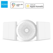 Aqara-Interruptor de luz de pared inteligente D1, Sensor de puerta Zigbee, temperatura, humedad, Control remoto para Mi Home Homekit, Stock en Rusia 2024 - compra barato