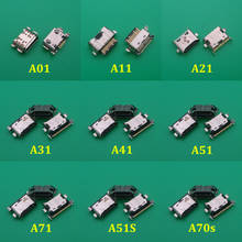 Carregador usb de samsung, com porta de carregamento, conector para a20, a30, a50, a70, a51, a21s, a01, a30s, a20s, a50s, a11, a21, a31, a52, a02s, a32, 100 peças 2024 - compre barato