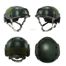 Capacete tático do exército de combate, militar, airsoft, tiro, capacetes protetores, caça ao ar livre, paintball, capacete meio coberto 2024 - compre barato