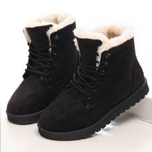Женские ботинки, зимние теплые ботинки для снежной погоды, женские ботильоны из искусственной замши для женщин, зимняя обувь Botas Mujer, Женская плюшевая обувь для женщин 2024 - купить недорого