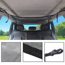 Universal Car Ceiling Storage Mesh/Organizer - Simple Breathable Mesh Zipper Storage Bag Adjustable Sundries Storage Bag 2024 - buy cheap