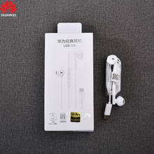 Наушники Huawei P40 Pro, наушники-вкладыши с USB Type-C, CM33, микрофоном, управление для HUAWEI P30, P40 Pro + Mate 20, 30 Pro, RS X 2024 - купить недорого