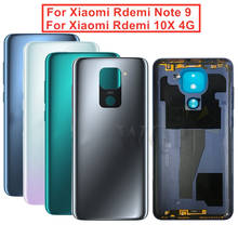 Задняя крышка аккумулятора для Xiaomi Redmi note 9, задняя крышка корпуса, боковой ключ, замена, ремонт, запасные части 2024 - купить недорого