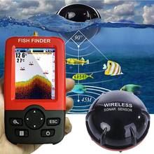 Buscador de peces portátil inteligente para pesca en el lago, alarma de profundidad, Sensor de Sonar inalámbrico, buscador de peces portátil inteligente 2024 - compra barato
