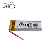 10pcs Litro bateria de energia Bom Qulity 3.7 V, 180 mAH, 501235 bateria De Polímero de iões de lítio/bateria de Iões de lítio para o BRINQUEDO, BANCO DO PODER, GPS, mp3, mp4 2024 - compre barato