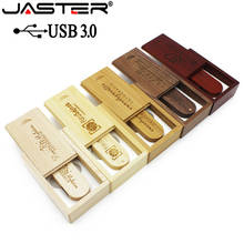 JASTER USB 3.0 (over 1 PCS free LOGO) Wooden USB Flash Drive pendrive 8GB 16GB 32GB 64GB usb + box memory Stick photography 2024 - buy cheap