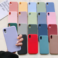 Soft Candy Color Phone Case For iPhone 7 8 6 6S Plus SE 2 Case Silicone Back Cover Coque for iPhone X XS 11 Pro Max XR 15 style 2024 - buy cheap