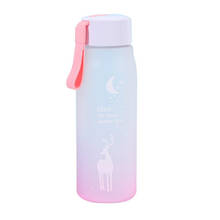 Gradient Dreamy Elk Frosted Water Cup Outdoor Hand Bottle Student Couple High Capacity Boutique Plastic Cup 2024 - buy cheap