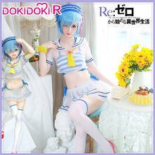 Dokidoki-r Anime Re Life in a different world from zero Cosplay Rem traje de baño Marine Ver disfraz de mujer Re Zero Cosplay Rem 2024 - compra barato