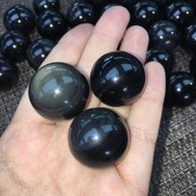 Rainbow obsidian stone ball natural quartz mineral gemstones crystals good luck spiritual healing home decor modern 2024 - buy cheap