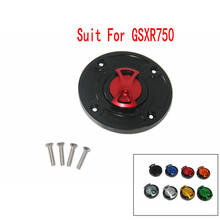 Tampa do tanque de combustível para motocicleta, tampa de liga de alumínio para tanque de combustível de motocicleta para suzuki gs500 gsxr750 2005-2007 gs600f 2006-2011 4 furos 2024 - compre barato