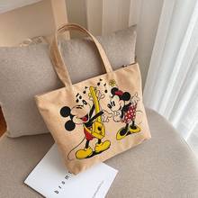 Disney-Bolso de Mickey Mouse para mujer, bolsa de moda, bonito, para compras, novedad 2024 - compra barato