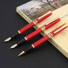 1pc metal Colourful Portable red Trim m Nib gift Fountain Pen 2024 - buy cheap