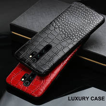 Genuine Leather phone case for Redmi note 8 pro 8t 7 9S 9 10 PRO Luxury Shockproof cover for xiaomi MI 10 pro 10T 9t 9lite A3 8 2024 - buy cheap