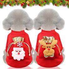 Одежда для собак, Рождественский костюм для щенков, мультяшная одежда для маленьких собак, Рождественский костюм для питомцев, одежда для щенков, чихуахуа 2024 - купить недорого