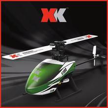 Wltoys XK K100 Falcom 6CH Flybarless 3D 6G System игрушка с дистанционным управлением бесщеточный двигатель RC вертолет RTF VS Wltoys V977 2024 - купить недорого