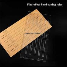 Hot Slingshot Rubber Band Cutting Ruler Flat Rubber Band Slingshot Hunting Tool Accessories 2020 2024 - buy cheap