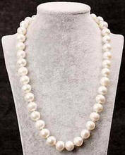 18" Genuine AAA ROUND 9-10mm White Pearl Necklace Cultured Freshwater 2024 - buy cheap