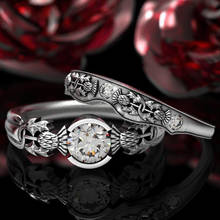 Mengyi conjunto de anel gótico feminino, conjunto de joias para festa de casamento e presente de dia dos namorados 2024 - compre barato